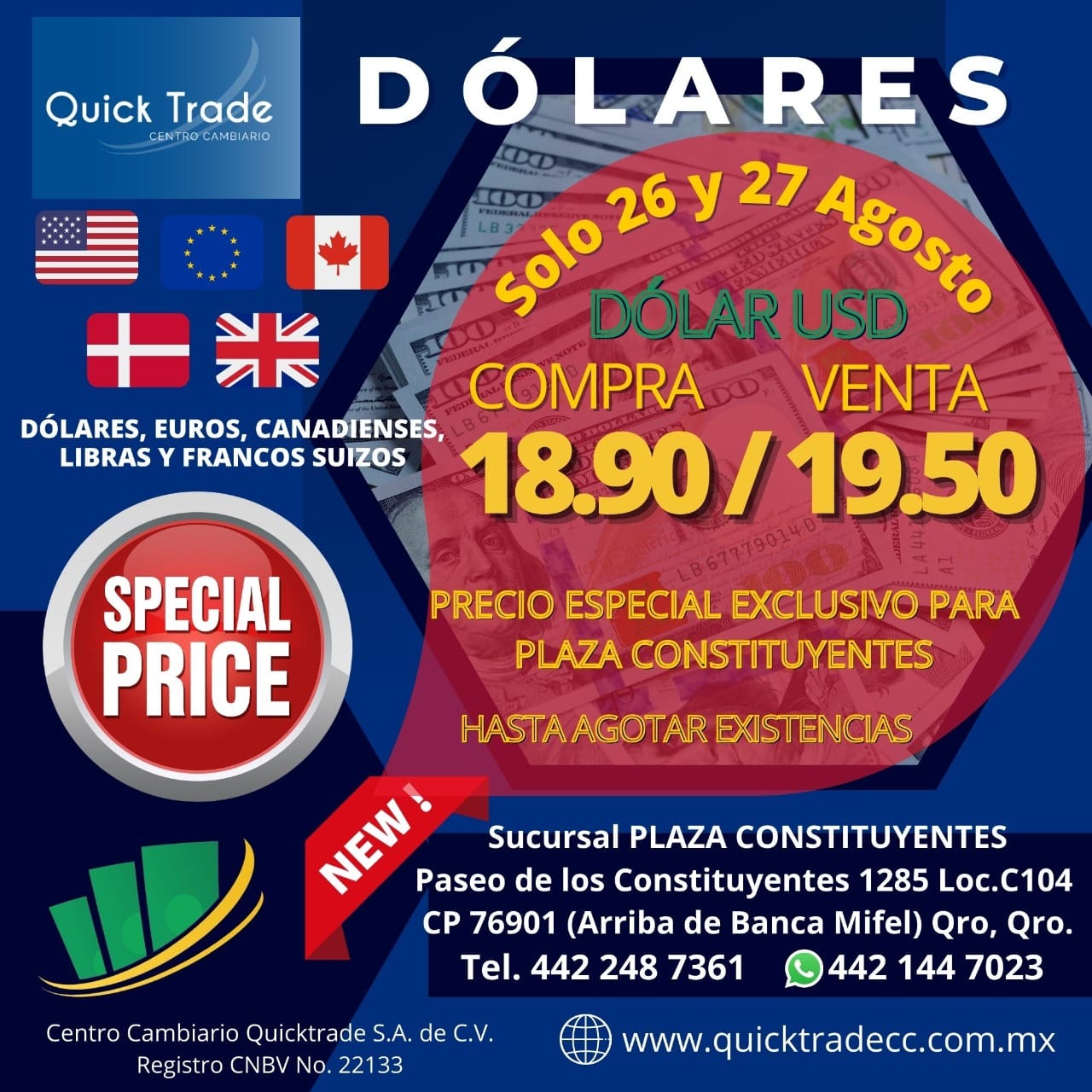 Centro cambiario Quick Trade - Plaza Constituyentes